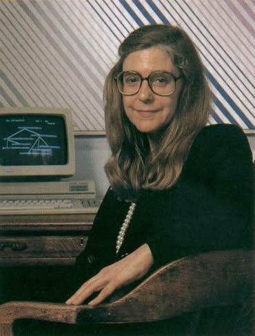 Margaret Hamilton com computador no MIT